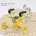 Dinosaur Building Blocks 12PCS Movable Head Mouth and Hands Dinosaur Play Figure Toys Sets with Non-Toxic Safe for Child