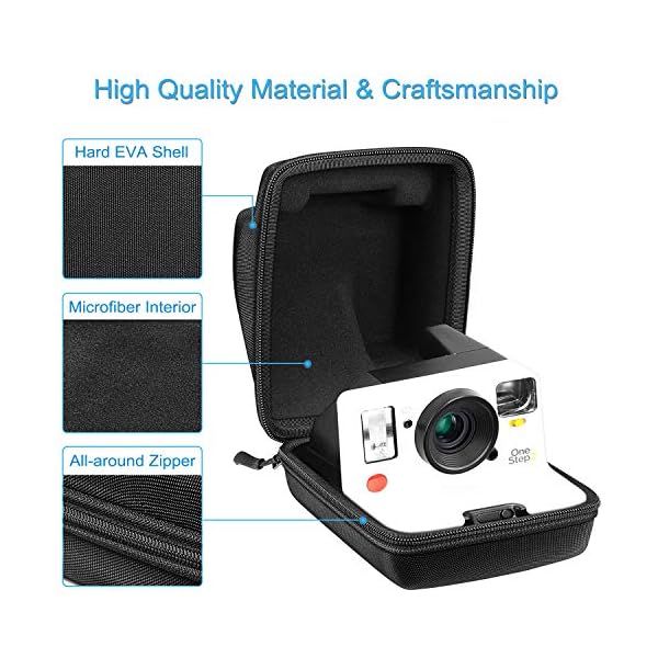 Fintie Tragbare Tragetasche für Polaroid Originals OneStep 2 VF Sofortbildkamera – [passgenaues Design] Harte EVA… – Bild 3