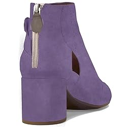 MOOMMO Women Open Toe Booties Sandals Heel Lilac