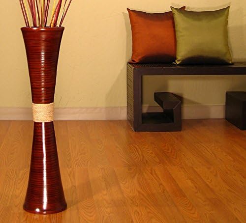 Green Floral Crafts 27" Brown Bamboo Trumpet Vase - Vase Only