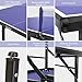 TUSY 98% Preassembled Multi-Use midsize Compact Table Tennis Table Outdoor/Indoor with a Scaled Down Size for Easy Storage