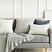MIULEE Winter Pack of 2 Corduroy Soft Soild Decorative Square Throw Pillow Covers Set Cushion Cases Pillowcases for Sofa Bedroom Car 20 x 20 Inch 50 x 50 Cm Grey