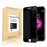 iPhone 7 Plus Privacy Glass Screen Protector , Protectify Premium Privacy Anti-Spy Tempered Glass Screen Protector for iPhone 7 Plus with 9H Hardness Black