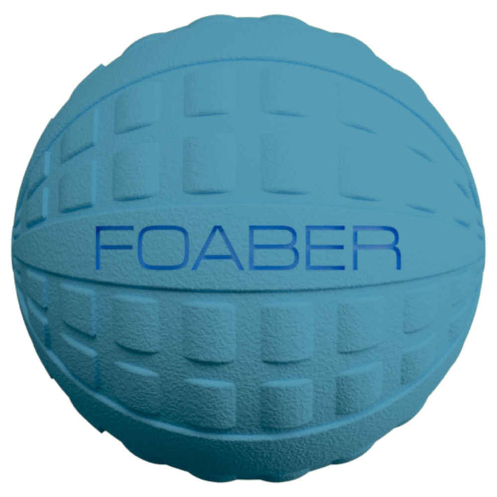 Foaber Foam and Rubber Hybrid Dog Activity Play Chew Bounce Ball, Small, Green