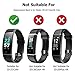 Letsfit Replacement Bands for Fitness Tracker ID132 ColorHR，Adjustable Replacement Straps, Replacment Accessory Bands(Black, Blue, Green, Pink, Purple)