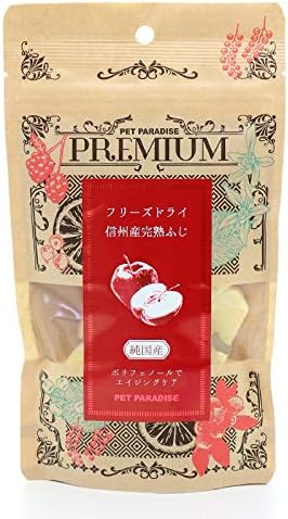 Amazon 犬用おやつ 国産 ペットパラダイス プレミアムフード 愛犬用 おやつ フリーズドライ信州りんご 998 ペットパラダイス おやつ 通販