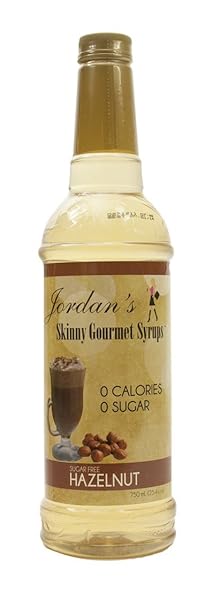 HAZELNUT -JORDAN’S SKINNY GOURMET SYRUPS SUGAR FREE, 25.4...