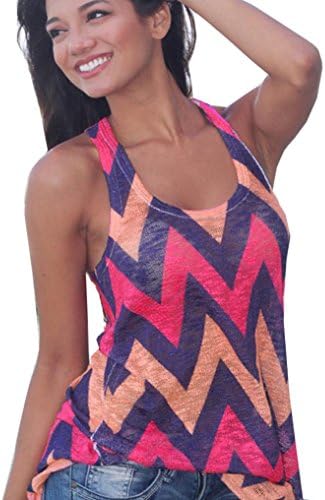 NOMENIWomen Sexy Printed lanyards Cotton Sleeveless Loose Vest T-shirt Gray (S, Red)
