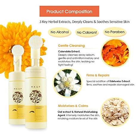 mkup calendula extract cleansing mousse