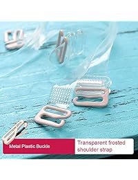 Hurriman 4 Pairs Clear Bra Straps Replacement Invisible Soft Transparent Bra Shoulder Straps