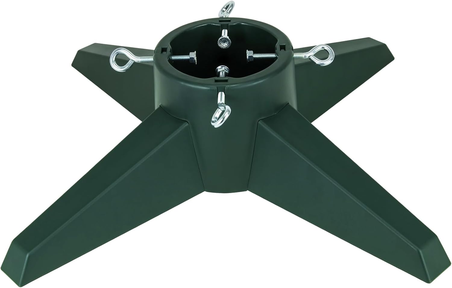 Tree Stands - HarcoHome Christmas Tree Stand for Live Tree, Real Christmas Tree Stand, Live Christmas Tree Stand, Christmas Tree Base, Christmas Tree Holder with Spike for 8 ft Real Tree, Xmas Tree Decoration (Green)