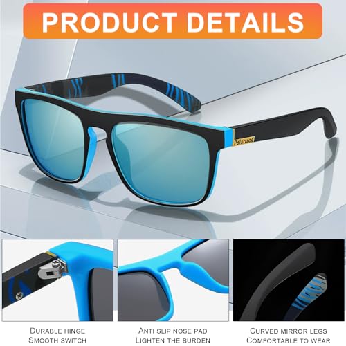 Eulihent 4 Pairs Polarized Sunglasses for Men Women Polarized Glasses Men UV400 Protection Polarized Sunglasses for Driving, Travel, Fishing, Cycling