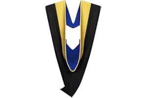 Cappe Diem Master of Science Graduate Hood – Golden Yellow | M.S. Academic Regalia for Master’s Cap & Gown