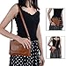 Befen Women's Genuine Leather Smartphone Wristlet Crossbody Wallet Clutch with Crossbody Strap/Wrist Strap - Brown