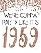 PGbureau 11x14 in 61th Rose Gold Birthday Party Decoration – Cheers to 61 Years Poster – Happy 61th Sign – for Women - Anniversary