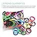 8.5mm Hair Ties Rubber Bands for Women Girls Thick Curly Hair, 100 PCS Mix Color, No Crease No Damage Seamless Large Ponytail Holders for Kids Men, No slip Durable Hair Elastics by CYWLIFE