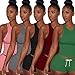 OVERMAL Women 2 Piece Set Sleeveless Split Casual Short Pants Casual Outfit Sportswear