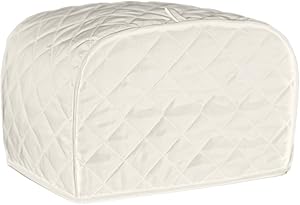 Four Slice Toaster Cover, &nbsp;Dust and Fingerprint Protection, Machine Washable (12 x 11 x 8.5 cm, Beige)