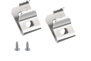 Belt Clips for Dewalt, 2pcs 304 Stainless Steel Drill Tool Clips with Screws for Dewalt N268241 N086039 Fit for 20V Power Too