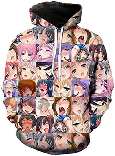 Jamemcabin 3D Hoodies Funny Print Men Women Hoodies Street Wear Casual Pockets Sweatshirt Color as The picture2 XXXL