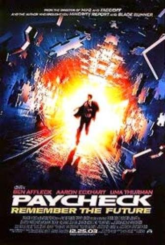 Paycheck Single-Sided Regular 27X40 Ben Affleck Uma ...