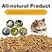 LuckyQworms High-Protein Dried Mealworms 1Lb for Birds, Chickens, Turtles, Fish, Hamsters and Hedgehogs, Non-GMO and Chemical Free, All Natural Animal Feed