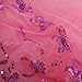 Housweety New Round Sequins Curtain Dome Bed Canopy Netting Mosquito Net (Pink)