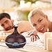 Aromatherapy Essential Oil Diffuser, GOOLOO 300ml Wood Grain Ultra Quiet Ultrasonic Air Aroma Cool Mist Humidifier with 7 Color Night Light, 4 Timer Settings, Waterless Auto Shut-off