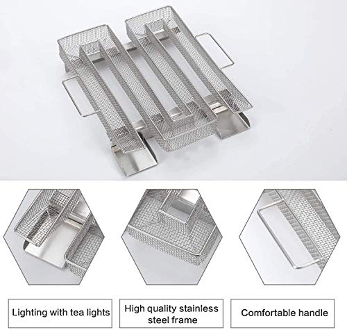 2 Stück Kaltrauchgenerator Kaltrauch Kaltraucherzeuger aus Edelstahl zum Kalträuchern Cold Smoke Generator Food Smoker… – Bild 4