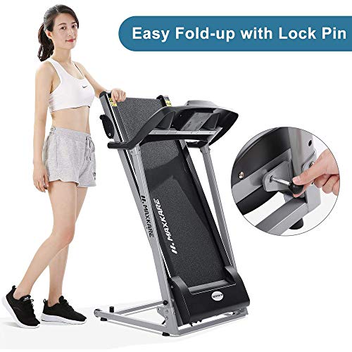 MaxKare Electric Treadmill Foldable 17" Wide Running Machine 3 Levels