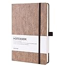 CLEARANCE SALE ! ! ! Thick Notebook - Eco-Friendly Natural Cork Hardcover Writing Notebook with Pen Loop &amp; Premium Thick Paper + Page Dividers Gifts, A5 (5x8 ) Bound Notebook