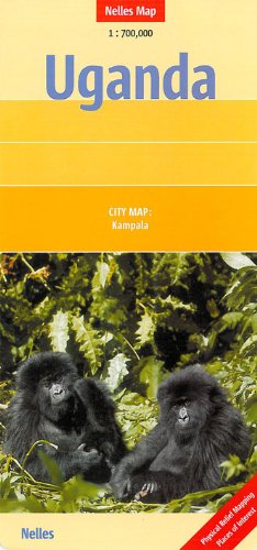 Uganda Nelles Map1:700,000- 2012 *** (English, French and German Edition)