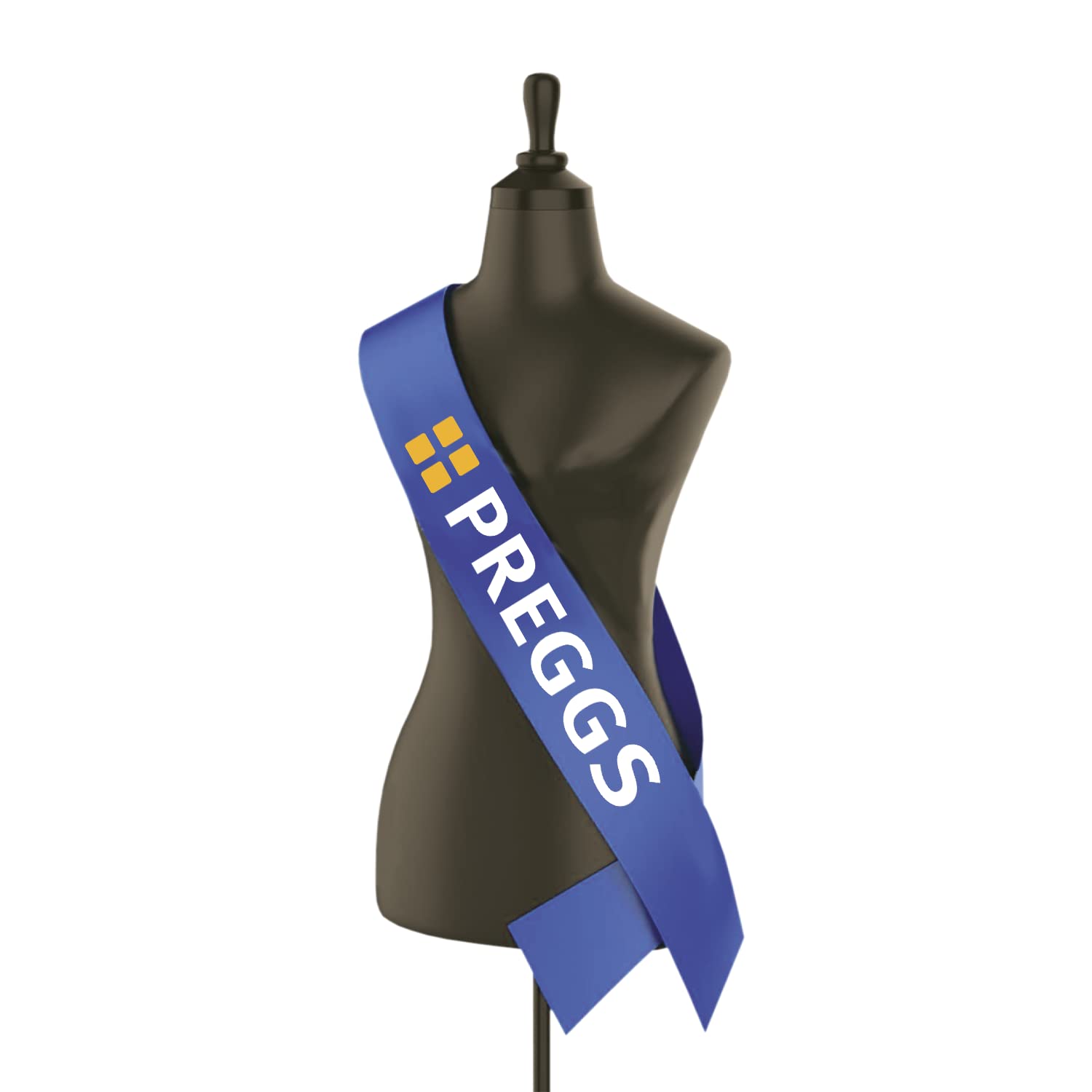 SMARTYPANTS Preggs Royal Blue Sash - Novelty Funny Fun Mum To Be Baby Shower Boy Girl Mummy Mother Celebration Beauty Bump Sausage Roll Gift Present Party Supplies (Blue)