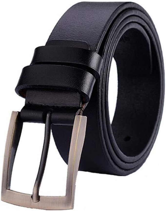 STEELEMENT Belt For Mens Single Prong Belt Clip Solid Buckle Leather ratchet Jeans Reversible