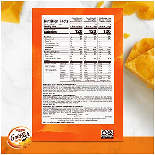 Goldfish Bold Mix Crackers with Cheesy Goldfish Mix, Flavor Blasted