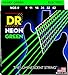 DR Handmade Strings NGE-9 Hi-Def Neon Green Electric Guitar Strings, Light (9-42)