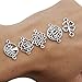 100pcs Craft Supplies Antique Silver Clover Flower Tree of Life Connector Charms for Jewelry Making Crafting Findings Accessory for DIY Necklace Bracelet (M298)