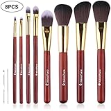 Professional Makeup Brush Set Kabuki Makeup Foundation Eyeliner Blush Contour Lip Concealer Cosmetic Brushes for Beauty Blending Face Powder Eyeshadow Eyebrow 8 PCs