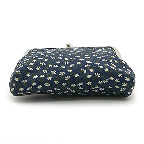 Cute Floral Buckle Coin Purses Vintage Pouch Kiss-lock Change Purse Wallets (11) - Thumbnail 4
