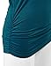 MBJ WT817 Womens Dolman Drape Top with Side Shirring XXXL Teal
