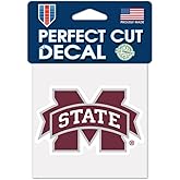 Mississippi State Bulldogs Perfect Cut Color Decal 4" x 4"