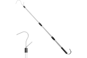 HOICATED Skimmer Basket Handle Pool Skimmer Basket Hook 39.8 Inch Skimmer Lid Lifting Hook Fit for Skimmer Basket with Handle Pool Filter Basket Handle Cleaning Tool