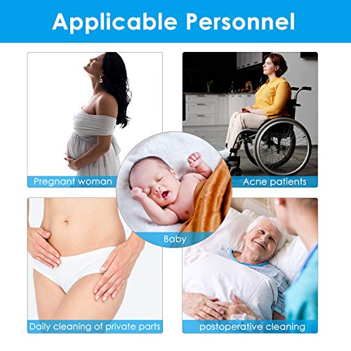 Hairby Portable Bidet Sprayer, Travel Bidet 22 oz (650ml) with Hand Held Bidet Bottle for Personal Cleansing Use Extended Nozzle, Toilet Bidet Shower with Travel Bag(Blue)