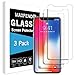 iPhone X Screen Protector, Tempered Glass Screen Protector for Apple iPhone 10 / iPhone X 2017 (3 packs)