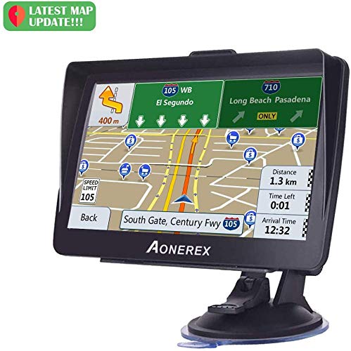 GPS Navigation for Car, Aonerex 7" Touch Screen 8GB Real Voice Spoken Turn-by-Turn Direction Reminding Navigation System for Cars, Vehicle GPS Satellite Navigator with Free Lifetime Map Update - Thumbnail 7