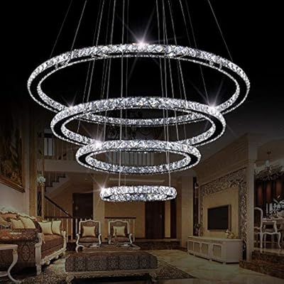 ثريات الكريستال الحديثة led مصابيح