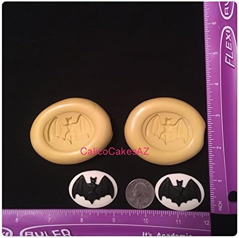 Halloween BAT Logo Mold Set Chocolate Candy Gumpaste Soap Resin Clay