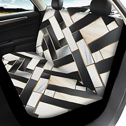 Semiouray Multi-Colour Geometry Print Car Seat