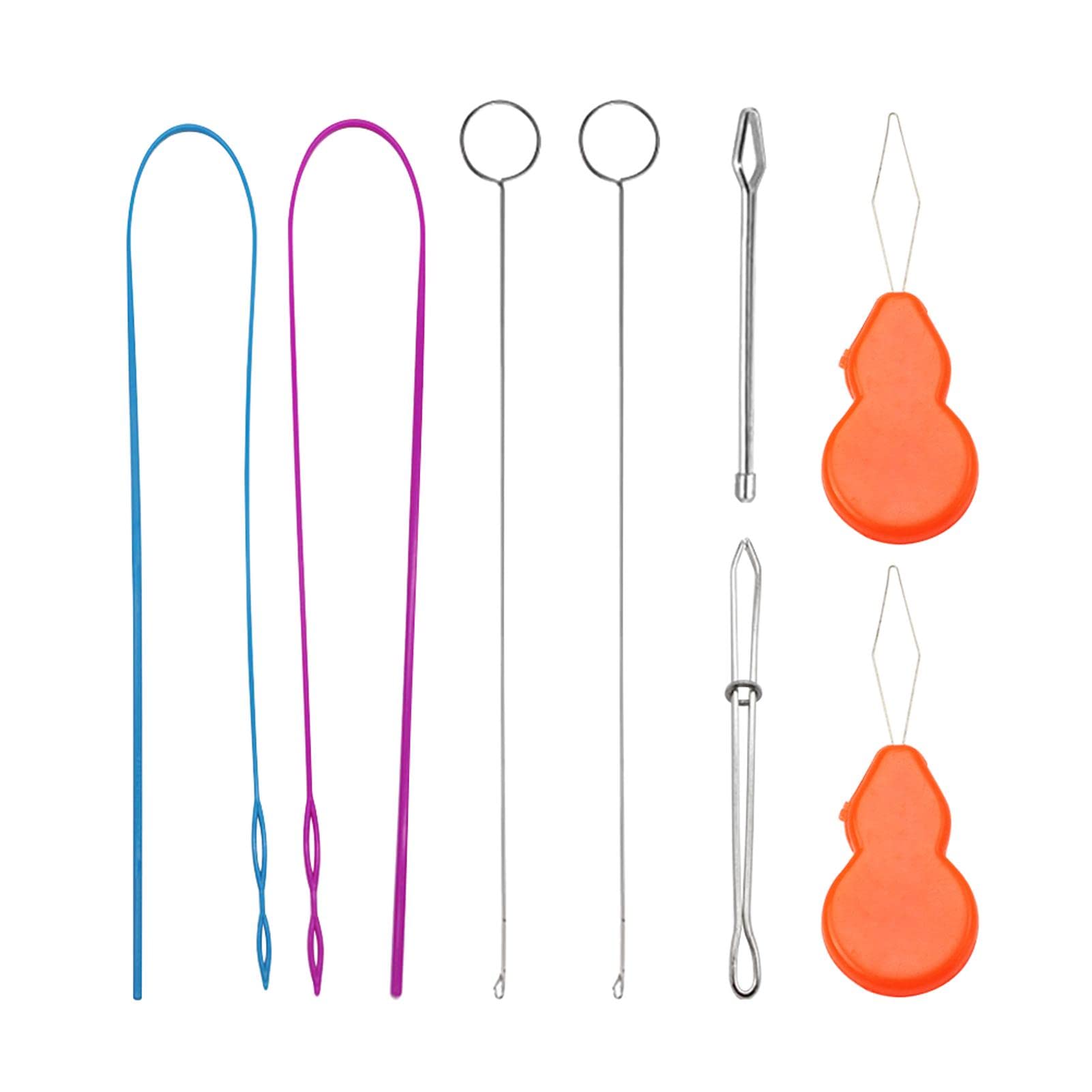 Divono 8pcs Sewing Loop Kit,Drawstring Threader,Sewing Accessories,Sewing Loop Turner Hook,for Changing or Adding Drawstrings, Threading and Turning Fabrics