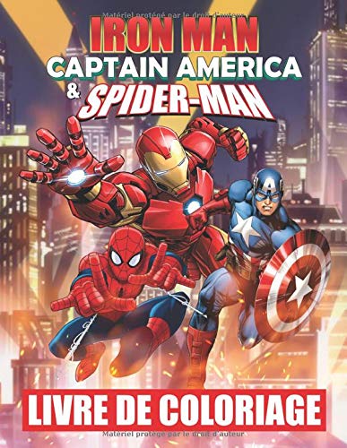 Amazon Fr Iron Man Captain America Spiderman Livre De Coloriage Livre De Coloriage Special Pour Les Enfants Et Les Fans Star Little Livres
